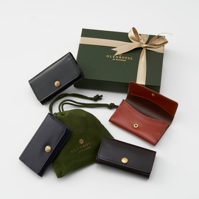 3月 メンズギフト 送別プレゼント GLENROYAL 名刺入れ ブライドルレザー