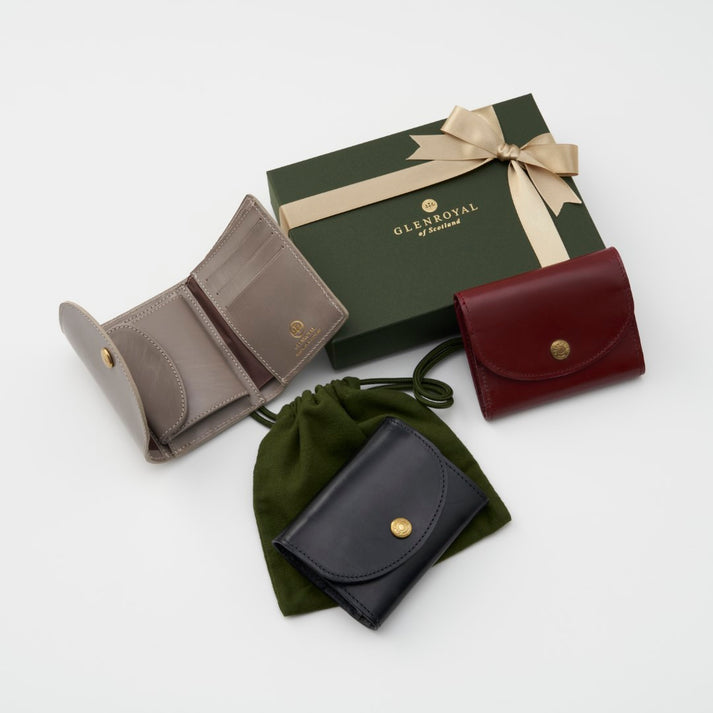 GLENROYAL Grace Collection Flap Small Purse 母の日ギフト レディース財布 ブライドルレザー 日常に残る贈りもの