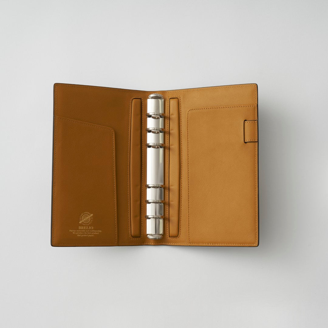 【手帳】BRELIO ATLANTIC LABEL（ブレイリオアトランティックレーベル）｜Personal Organizer 20mm Cordovan ブルー ベージュ