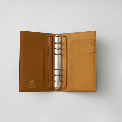 【手帳】BRELIO ATLANTIC LABEL（ブレイリオアトランティックレーベル）｜Personal Organizer 20mm Cordovan ブルー ベージュ