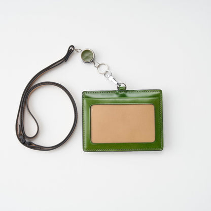 【カードホルダー】BRELIO ATLANTIC LABEL｜ID Card Holder with Pen Loop Cordovan