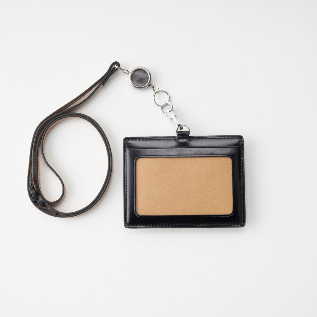 【カードホルダー】BRELIO ATLANTIC LABEL｜ID Card Holder with Pen Loop Cordovan