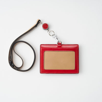 【カードホルダー】BRELIO ATLANTIC LABEL｜ID Card Holder with Pen Loop Cordovan