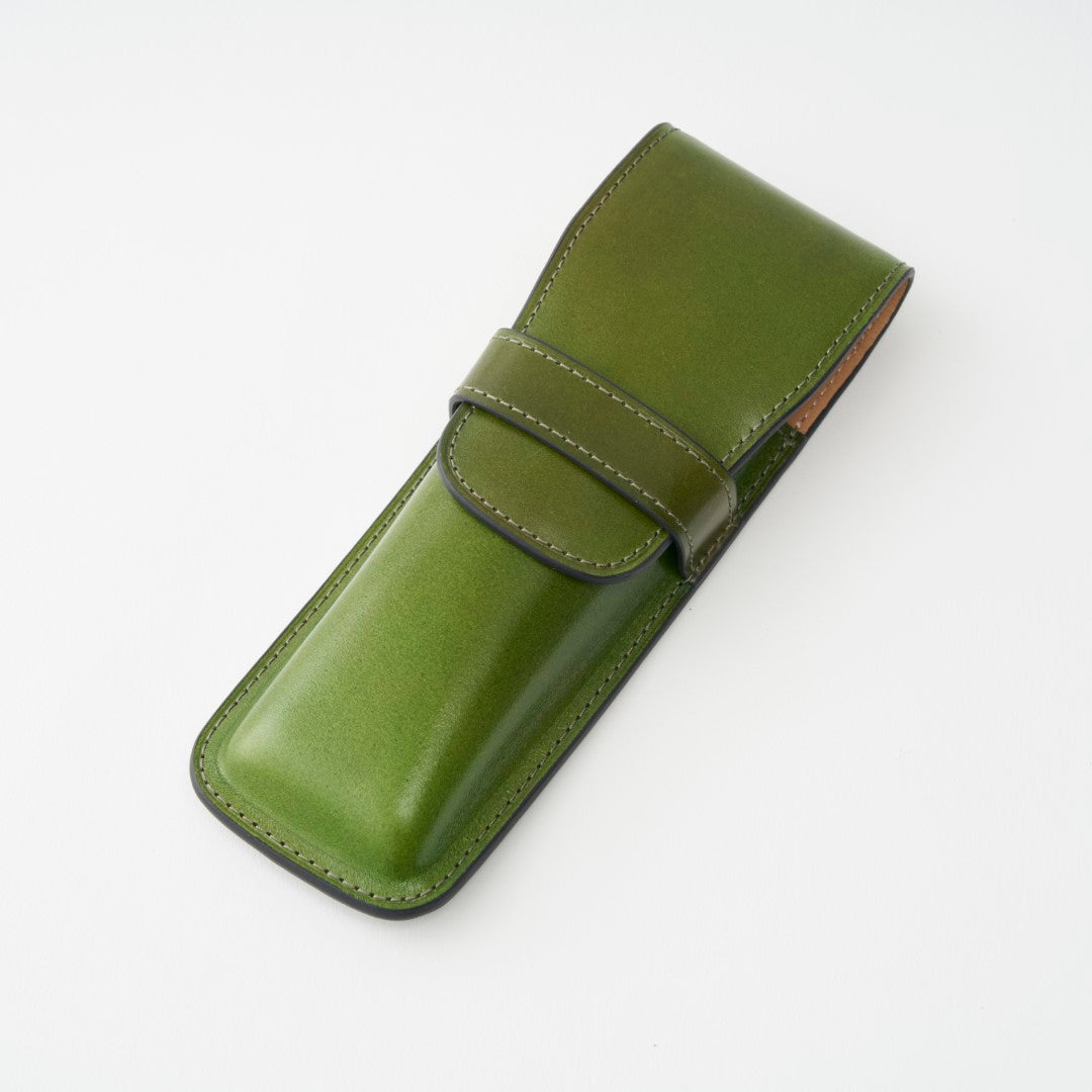【ペンシース】BRELIO ATLANTIC LABEL｜Two Pen Sheath Cordovan