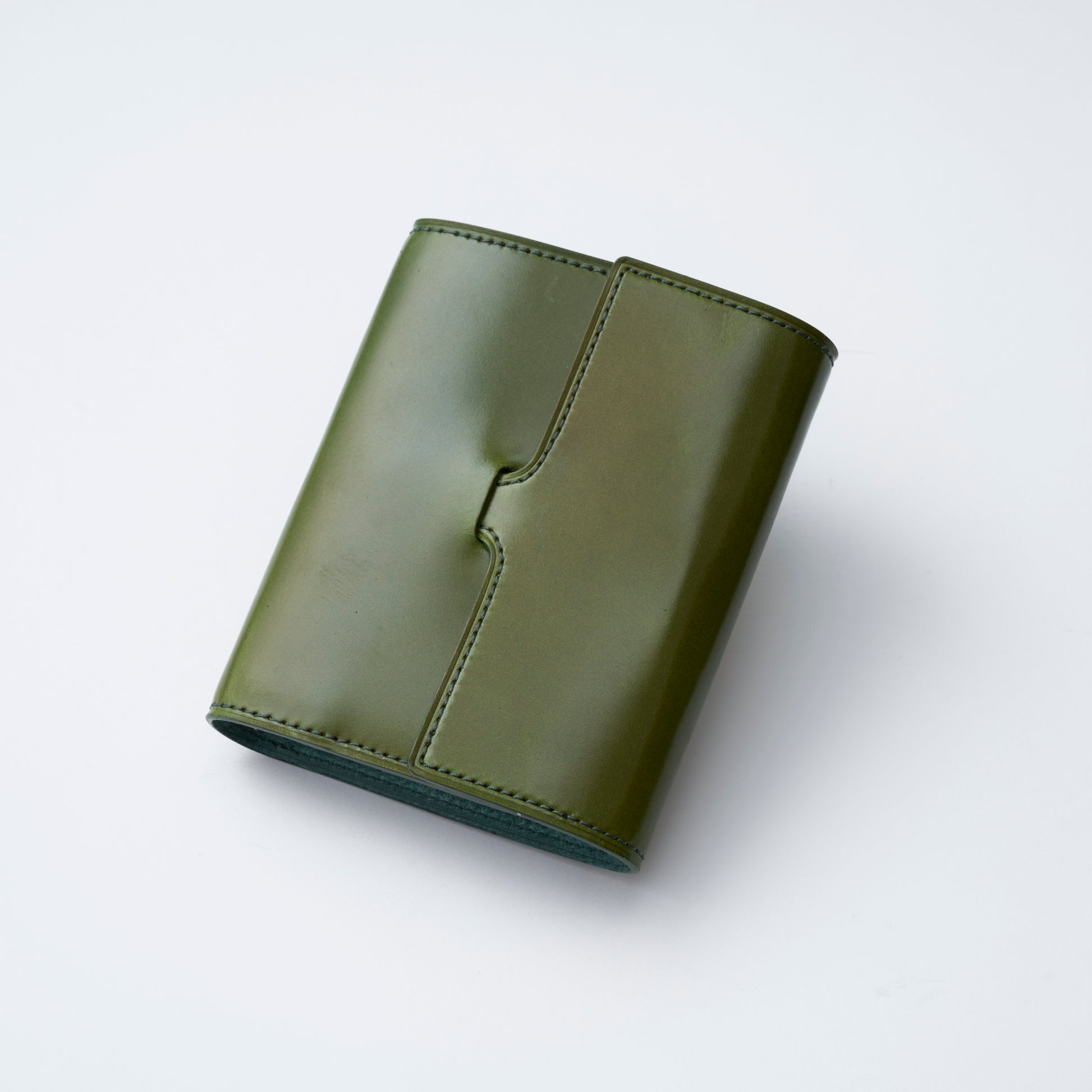 【odoru olive label】コードバン×ALASKA|システム手帳 ミニ5 13mm|KAKUSHI|グリーン
