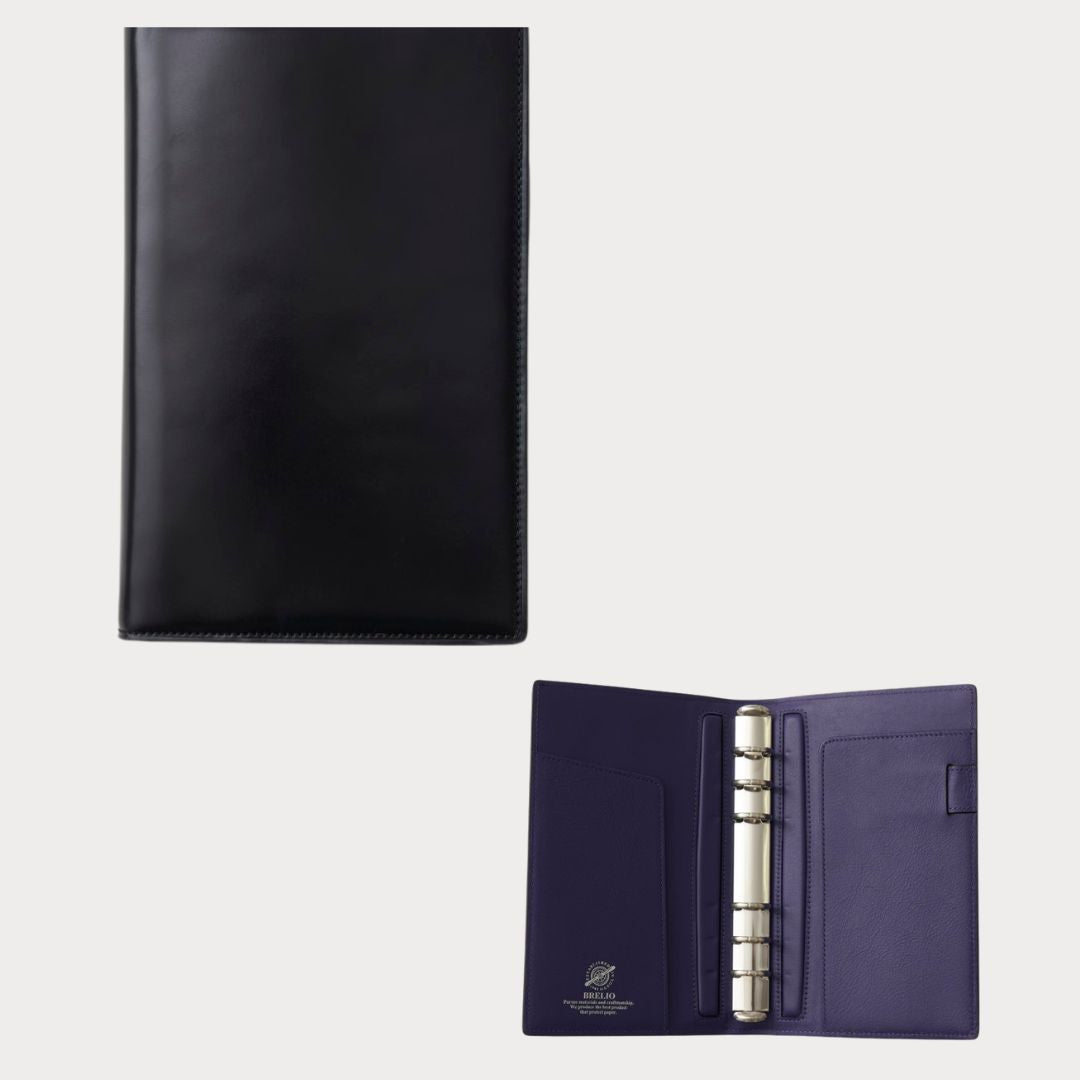 【手帳】BRELIO ATLANTIC LABEL（ブレイリオアトランティックレーベル）｜Personal Organizer 20mm Cordovan アメジスト パープル