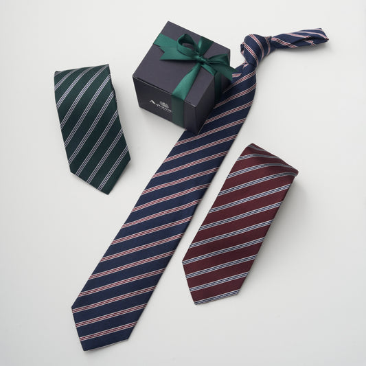NEW!【ネクタイ】Aquascutum｜ストライプ メランジ