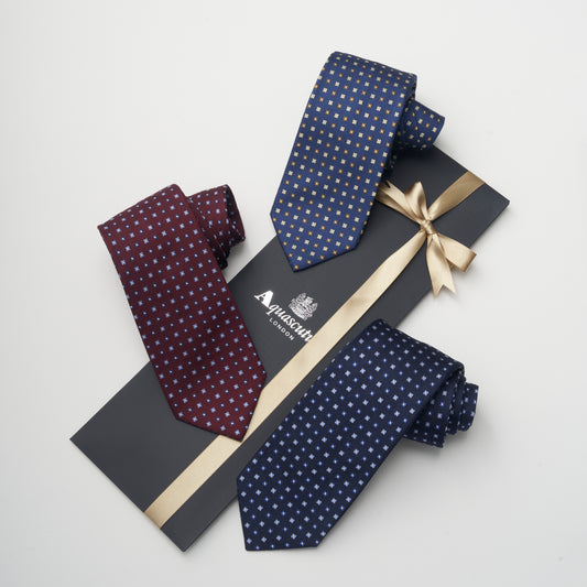 NEW!【ネクタイ】Aquascutum｜小紋 メランジ