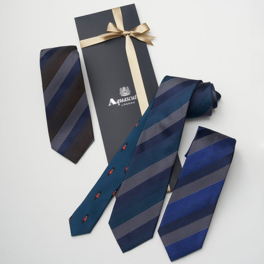 NEW!【ネクタイ】Aquascutum｜クレリック ストライプ ロンドンガース
