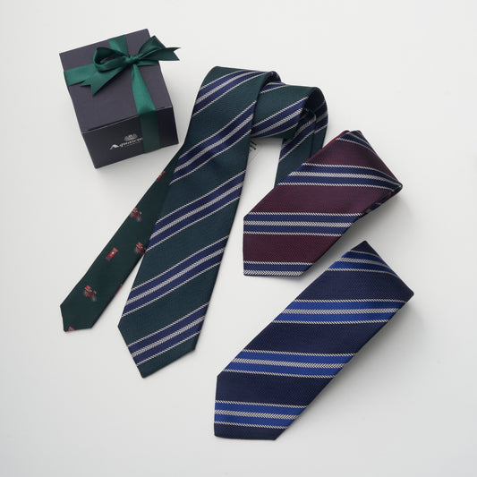 NEW!【ネクタイ】Aquascutum ｜クレリック ストライプ ロンドンポスト