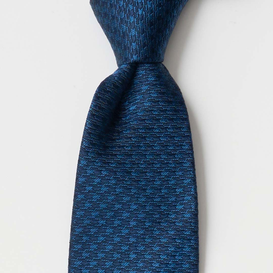 【ネクタイ】Aquascutum｜ ラペルピン BOXセット ハウンドツゥース/テディベアモチーフ クレリックタイ ペトロール グリーン ノットアップ
