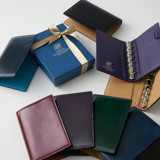 ブレイリオ コードバン システム手帳 ミニ6 無料ブランド純正ギフトボックス