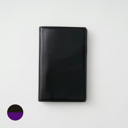 【手帳】BRELIO ATLANTIC LABEL（ブレイリオアトランティックレーベル）｜Personal Organizer 20mm Cordovan ブラック×パープル 外装