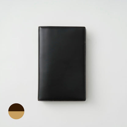 【手帳】BRELIO ATLANTIC LABEL（ブレイリオアトランティックレーベル）｜Personal Organizer 20mm Cordovan ブチョコ×ベージュ 外装