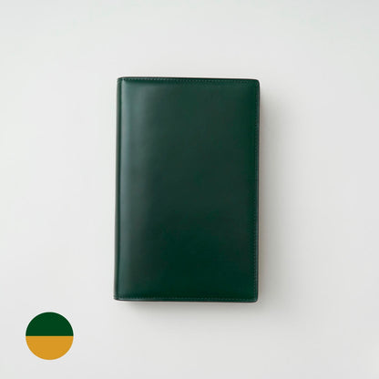 【手帳】BRELIO ATLANTIC LABEL（ブレイリオアトランティックレーベル）｜Personal Organizer 20mm Cordovan グリーン×ゴールド 外装