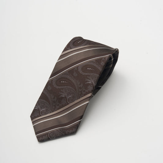NEW!【ネクタイ】D'URBAN｜甲州織 ペイズリー＆ストライプ