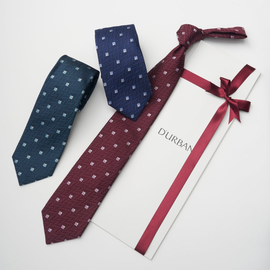 【ネクタイ】D'URBAN｜甲州織 小紋柄