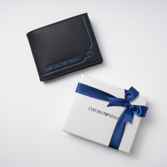 【財布】エンポリオアルマーニ｜リサイクルレザー イーグルモチーフアウトライン