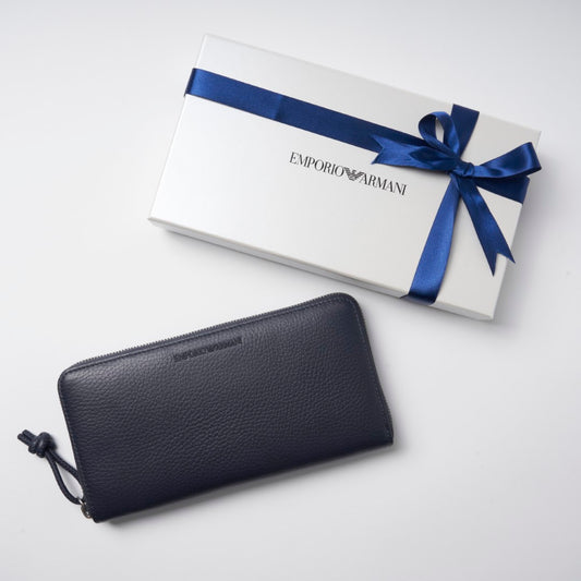 【財布】エンポリオアルマーニ｜ラウンドジップ 長財布