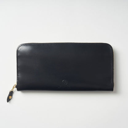 【財布】GLENROYAL（グレンロイヤル）｜Round Zip-Wallet Bridle Leather 黒