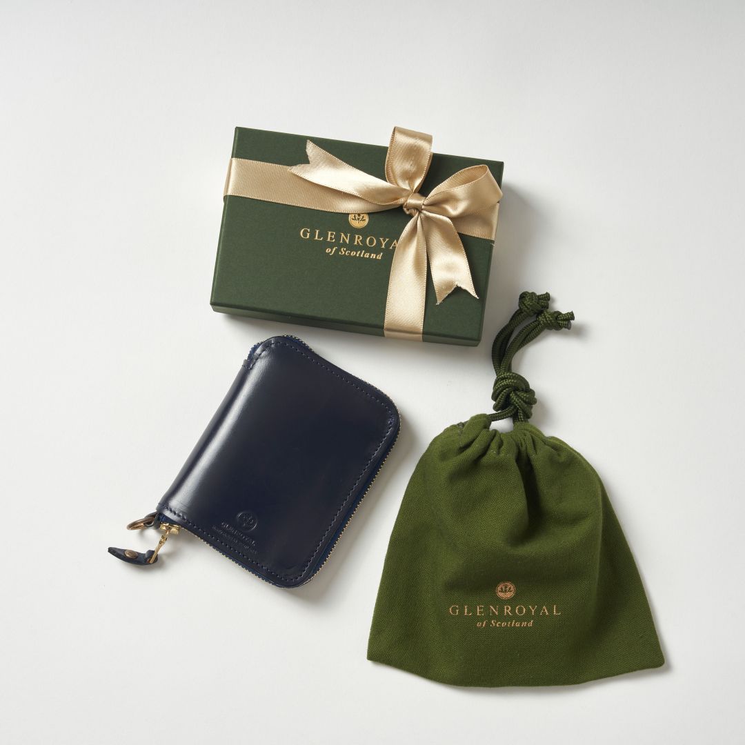 【財布】GLENROYAL｜Zip-Around Small Wallet 無料 ブランド純正ギフトBOX