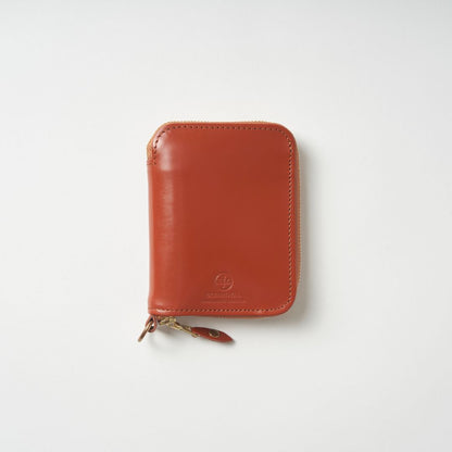 【財布】GLENROYAL（グレンロイヤル）｜Zip-Around Small Wallet 赤茶