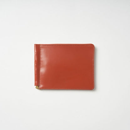 【財布】GLENROYAL（グレンロイヤル）｜Money Clip Bridle Leather 赤茶