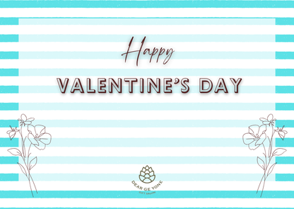 青い縞と、風に揺れる花