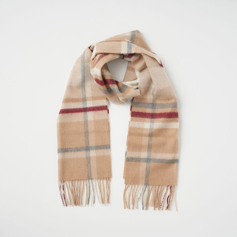 Johnstons of Elgin マフラー キャメルスチュワート