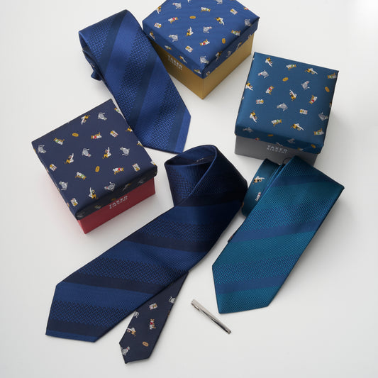 近日入荷!【ネクタイ】TAKEO KIKUCHI ｜クレリック タイバーBOXセット 猫