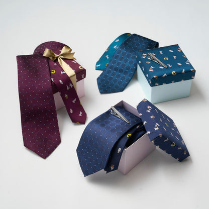 【ネクタイ】TAKEO KIKUCHI｜ クレリック タイバーBOXセット ウサギ 無料ギフトボックス