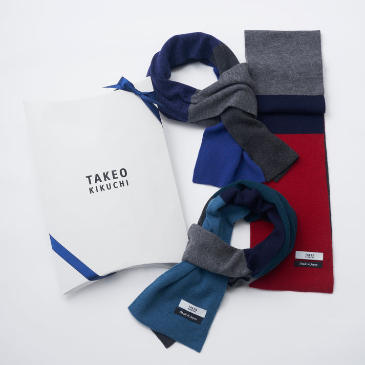 バイカラー ループ ミニマフラー