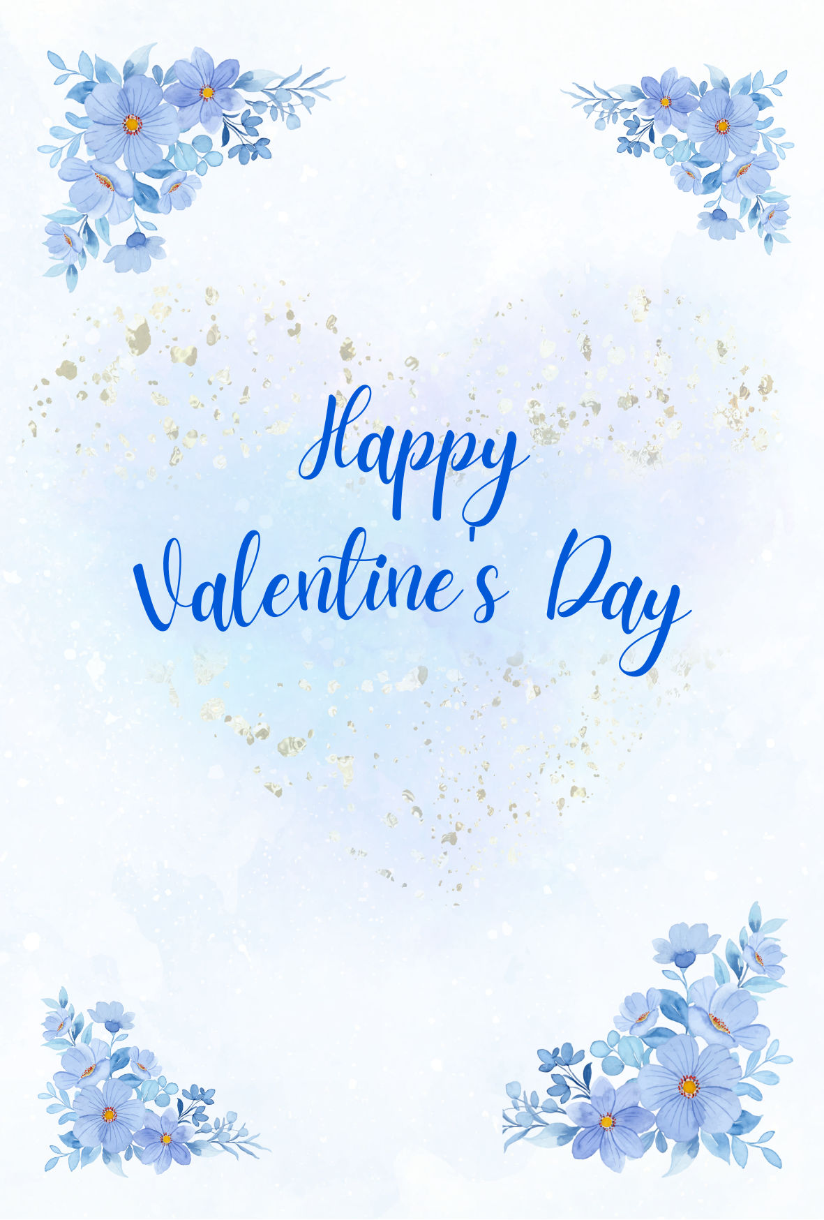 青い花にのせて、澄んだ想いを