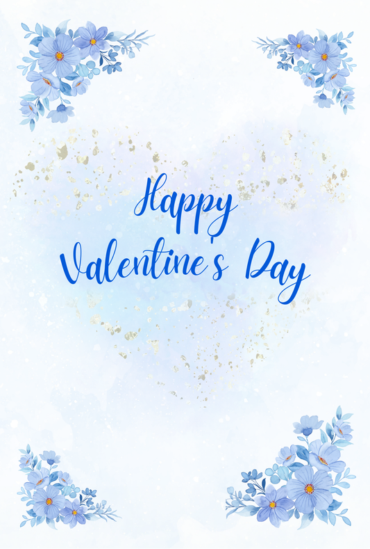 青い花にのせて、澄んだ想いを