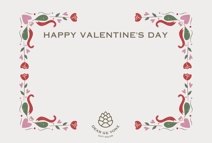 心を縁取る、バラとリボンの贈り物