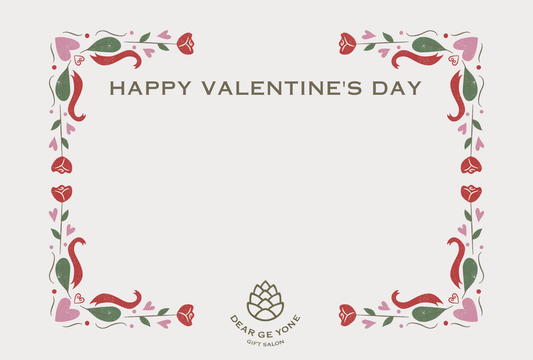 心を縁取る、バラとリボンの贈り物