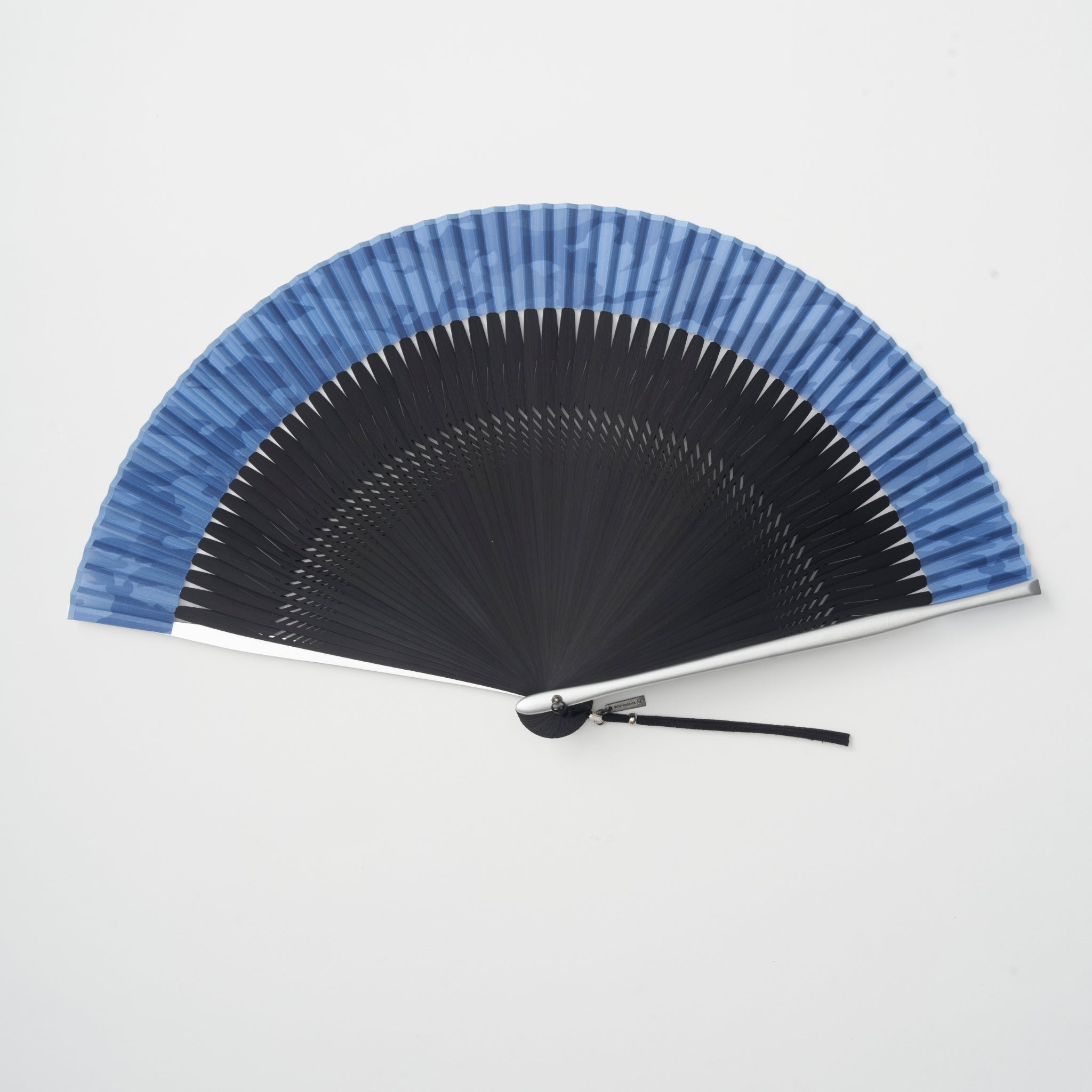 保赤軒 扇子（サックスブルーグラデーション）