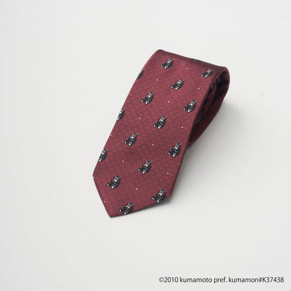 【ネクタイ】くまモン  おにぎりドット