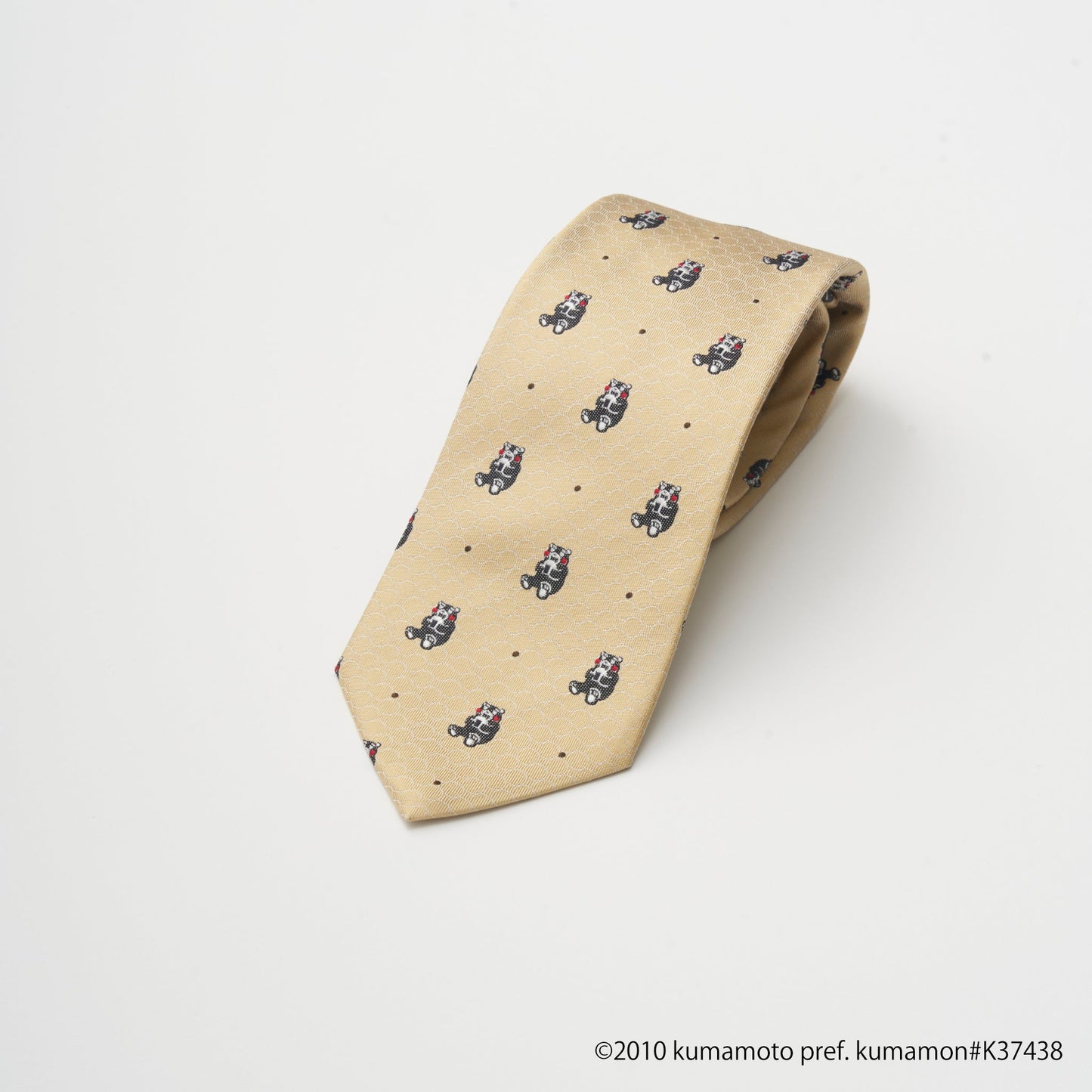 【ネクタイ】くまモン  おにぎりドット