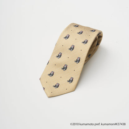 【ネクタイ】くまモン  おにぎりドット