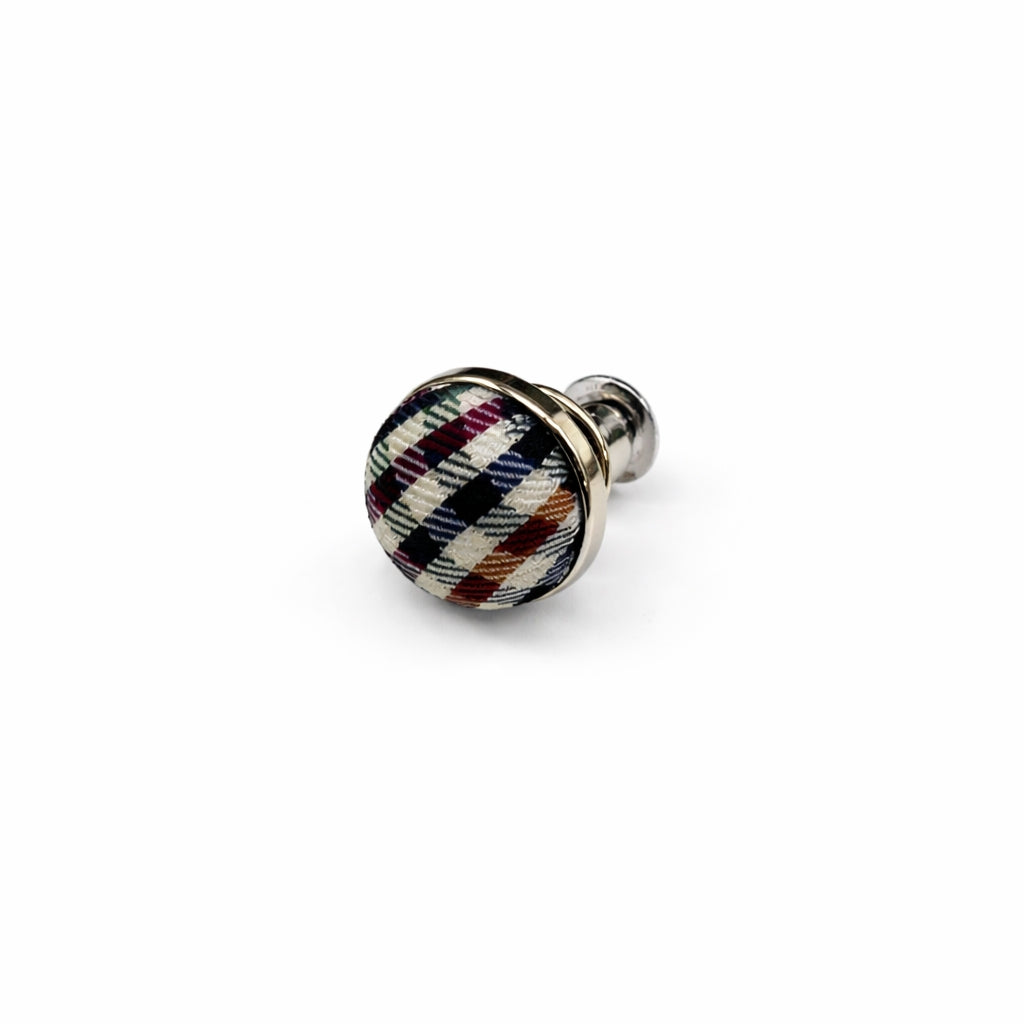 【ネクタイ】Aquascutum ｜175周年企画 ラペルピン BOXセット クラブチェッククレリックタイ 限定 ラペルピン