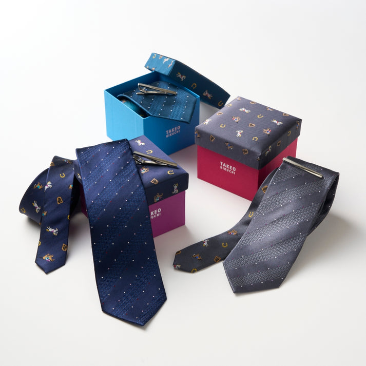 TAKEO KIKUCHI 干支 馬柄 ドット タイバーBOXセット